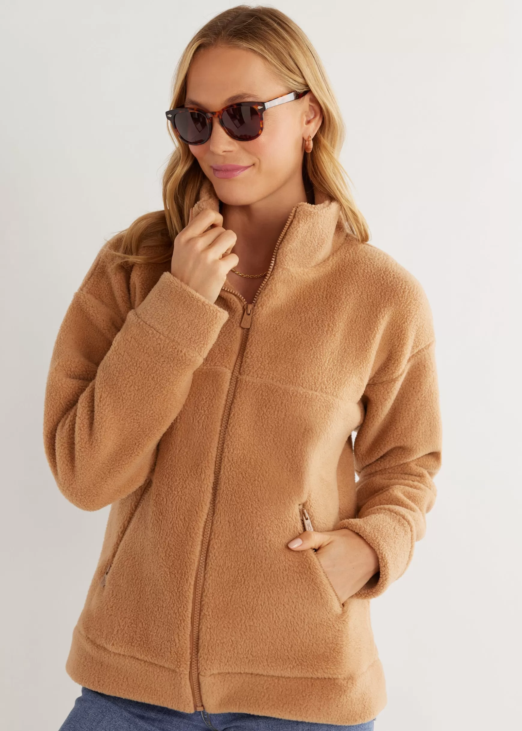 Women Dudley Stephens Outerwear-Bleecker Zip-Up