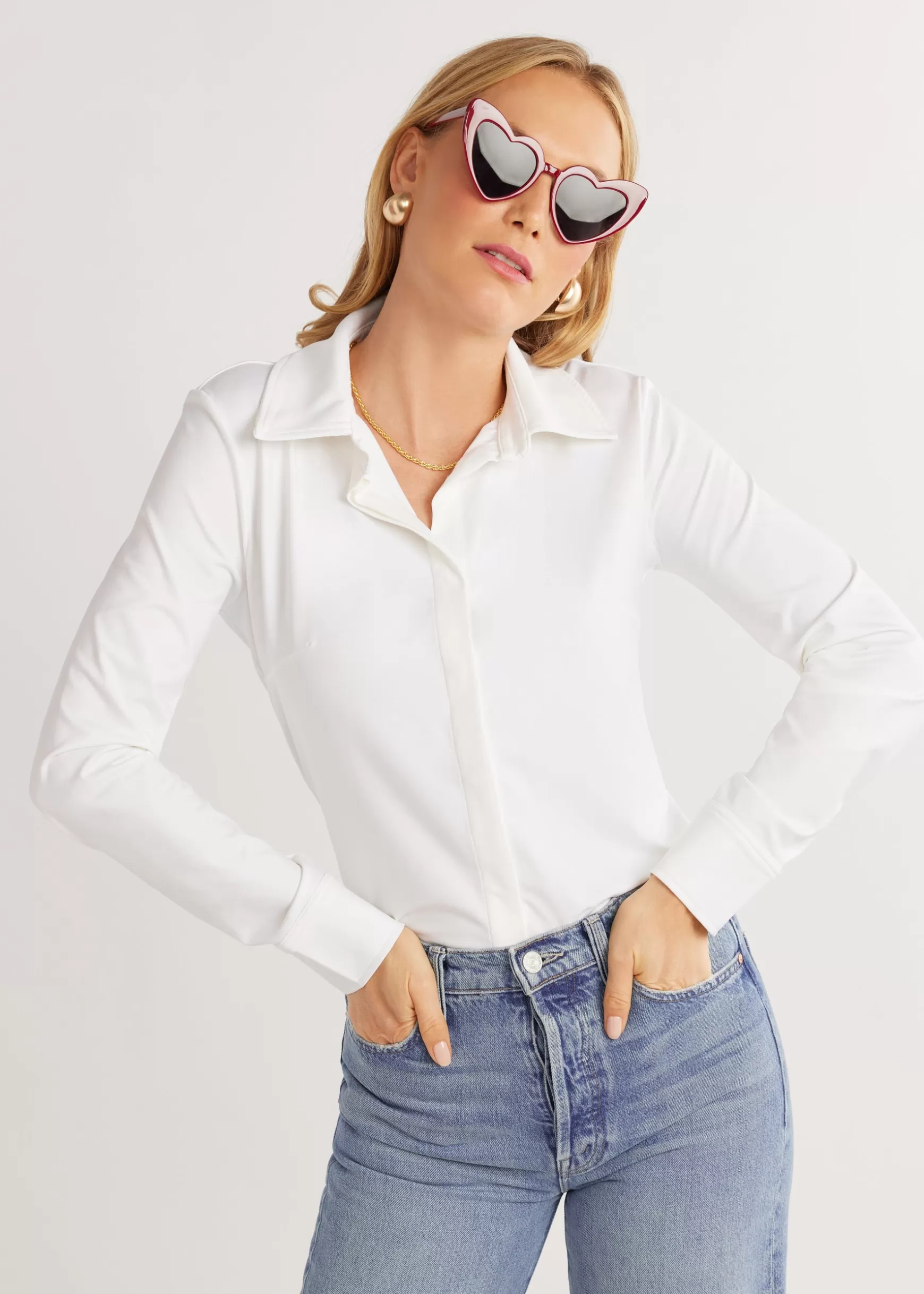 Women Dudley Stephens Tops-Brentwood Buttondown