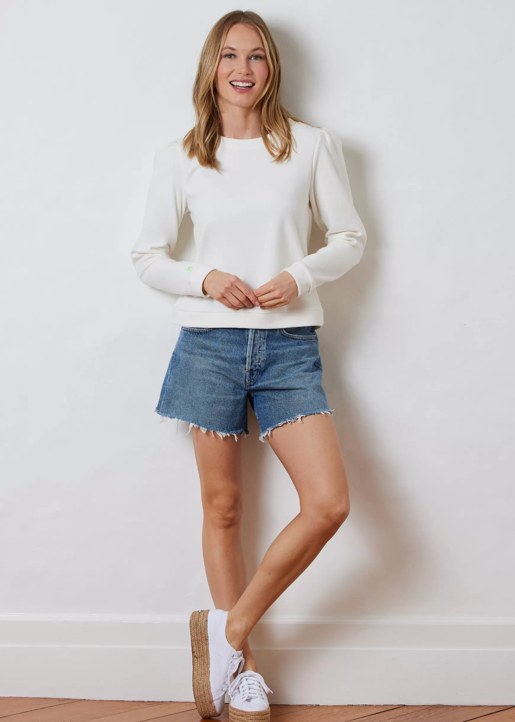 Women Dudley Stephens Tops-Shoreham Crewneck