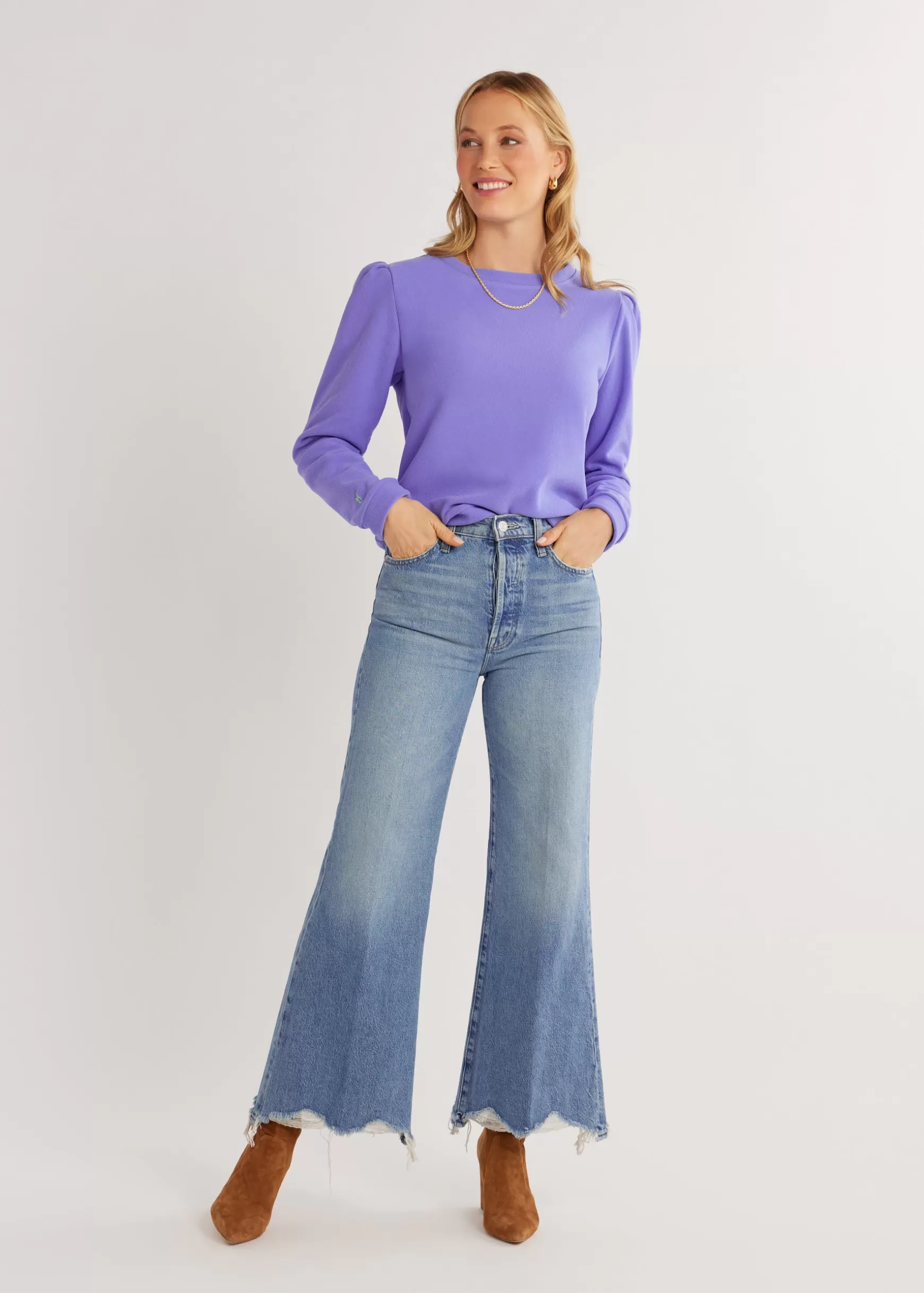 Women Dudley Stephens Tops-Shoreham Crewneck